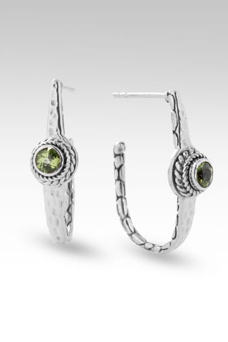 Grace Alone Hoops™ in Peridot Watermark / Peridot