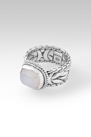 Always with You Ring™ in White Moonstone Chainlink / 5 / White Moonstone