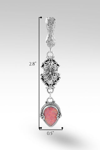 Bloom Happily Pendant™ in Salmon Pink Simulated Opal