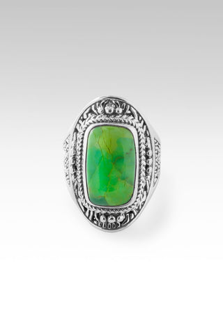 Over The Moon Ring™ in Mohave Green Kingman Turquoise Chainlink / 5 / Mohave Green Kingman Turquoise