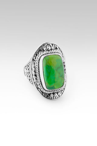 Over The Moon Ring™ in Mohave Green Kingman Turquoise Chainlink / 5 / Mohave Green Kingman Turquoise