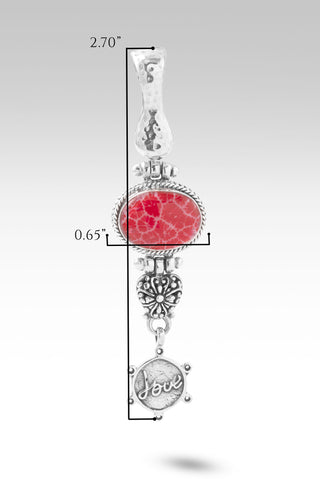 Journey of Enlightenment Pendant™ in Red Indonesian Coral Janyl Adair / Red Indonesian Coral