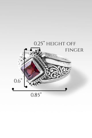 Benevolence Ring II Ring™ in Malawi Pink Color Change Garnet