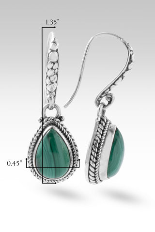 Healing Balance Earrings™ in Malachite