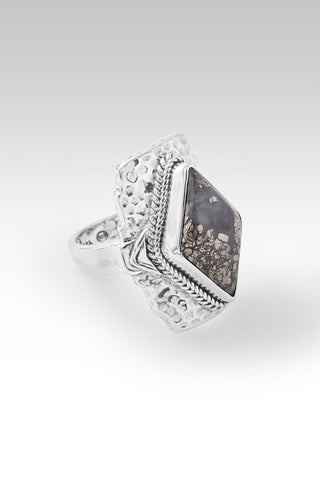 Trust in Him Ring™ in Leaf Pyrite Hammered / 5 / Leaf Pyrite