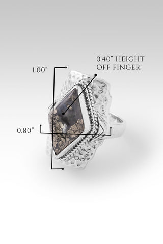 Trust in Him Ring™ in Leaf Pyrite Hammered / 5 / Leaf Pyrite