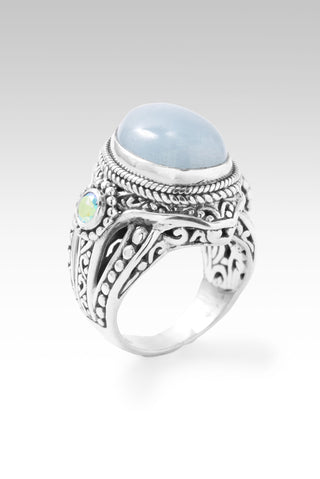 In All Things Ring™ in Aquamarine Tree Of Life / 5 / Aquamarine