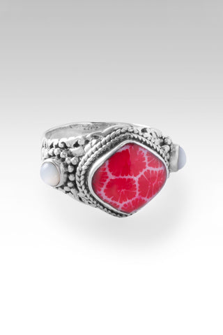 Joyful Ring II™ in Red Indonesian Coral