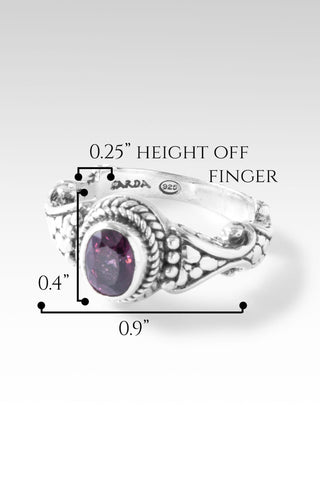 Love One Another Ring™ II in Elderberry Spinel