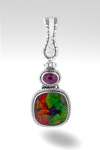 Peaceful Heart Pendant™ in Ammolite Triplet