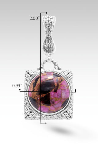 Among the Reeds Pendant™ in Pink Calcite