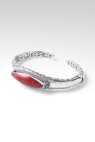 Flourishing Faith Cuff™ in Red Sponge Coral Frangipani / 6.5 / Red Sponge Coral