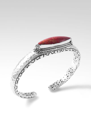 Flourishing Faith Cuff™ in Red Sponge Coral Frangipani / 6.5 / Red Sponge Coral