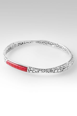 Warm Embrace Bangle™ in Red Indonesian Coral Scattered Jawan / 6 / Red Indonesian Coral