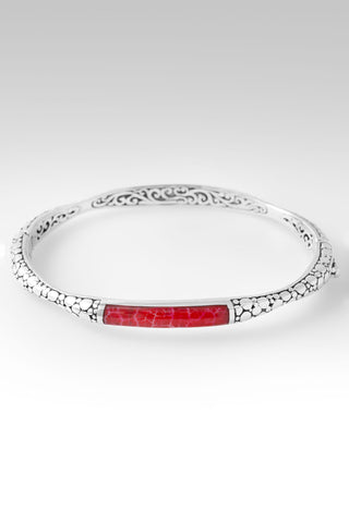 Warm Embrace Bangle™ in Red Indonesian Coral Scattered Jawan / 6 / Red Indonesian Coral