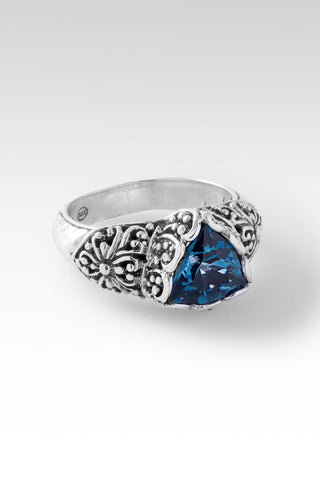 Hope's Gentle Embrace Ring™ in London Blue Topaz