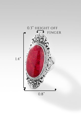 Share Kindness Ring™ in Red Sponge Coral