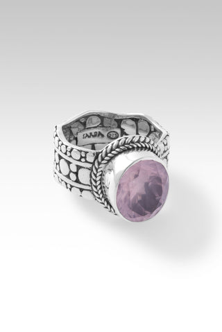 Faithful Servant Ring™ in Cloud Pink Rose Quartz