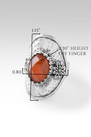 Path to Enlightenment Ring II™ in Carnelian