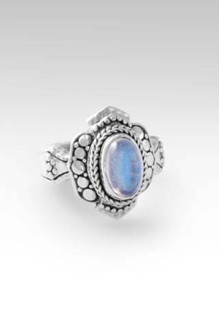 Serve with Humility Ring™ in Rainbow Moonstone Flat Jawan / 5 / Rainbow Moonstone