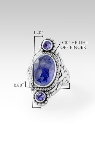 Radiant with Light Ring™ in Tanzanite