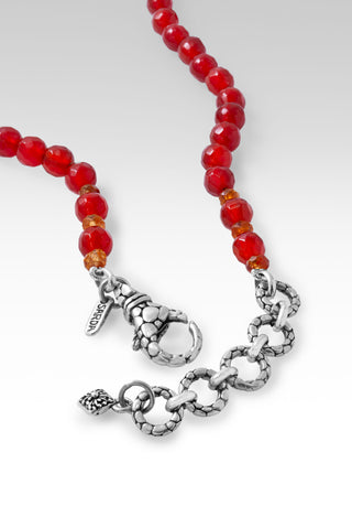 Beaded Carnelian & Madeira Citrine Lobster Claw Necklace™  30 + 1.5 / Carnelian