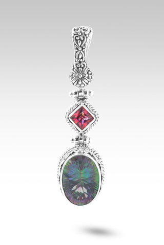 Abide in Me Pendant™ in Odyssey Green™ Mystic Quartz - Magnetic Enhancer Bail - only found at SARDA™