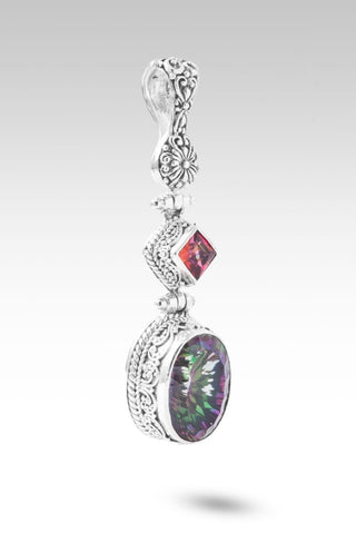 Abide in Me Pendant™ in Odyssey Green™ Mystic Quartz - Magnetic Enhancer Bail - only found at SARDA™