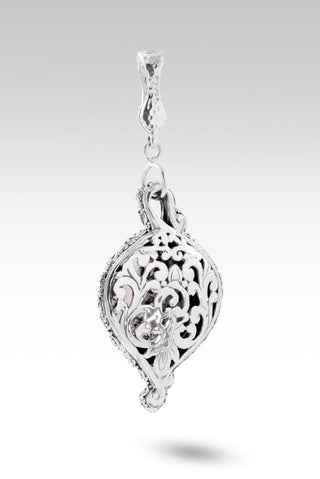 Abundance and Prosperity Pendant™ in Dendritic Opal - Magnetic Enhancer Bail - only found at SARDA™