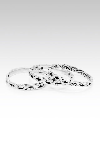 Acceptance, Courage & Blessed Ring Set of 3™ in Filigree - Stackable - only found at SARDA™