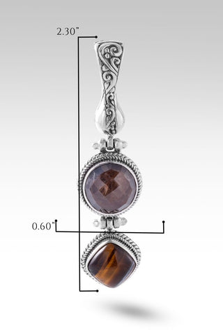 Act with Kindness Pendant II™ in Brown Sapphire - Magnetic Enhancer Bail - only found at SARDA™