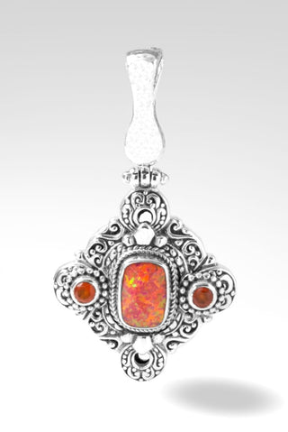 Act With Love Pendant™ in Alizarin Crimson Simulated Opal - Magnetic Enhancer Bail - only found at SARDA™
