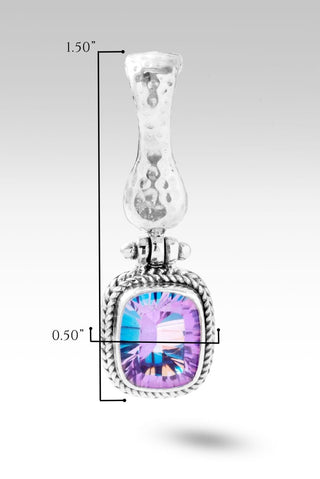 Always Present Pendant™ in Pink Vapor™ Mystic Quartz - Magnetic Enhancer Bail - only found at SARDA™