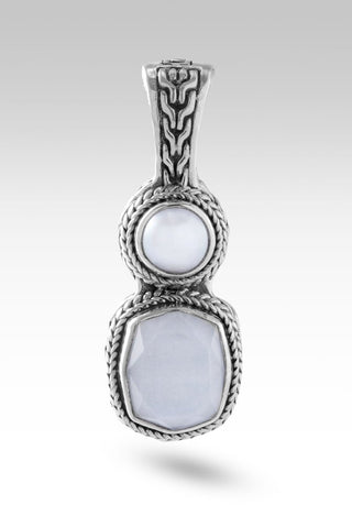 Always with You Pendant II™ in White Moonstone - Magnetic Enhancer Bail - only found at SARDA™