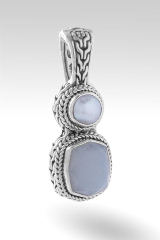 Always with You Pendant II™ in White Moonstone - Magnetic Enhancer Bail - only found at SARDA™