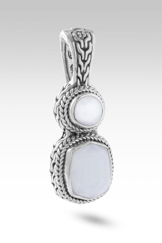 Always with You Pendant II™ in White Moonstone - Magnetic Enhancer Bail - only found at SARDA™