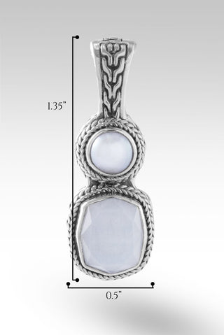 Always with You Pendant II™ in White Moonstone - Magnetic Enhancer Bail - only found at SARDA™