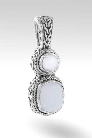 Always with You Pendant II™ in White Moonstone - Magnetic Enhancer Bail - only found at SARDA™