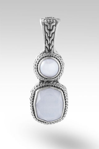 Always with You Pendant II™ in White Moonstone - Magnetic Enhancer Bail - only found at SARDA™