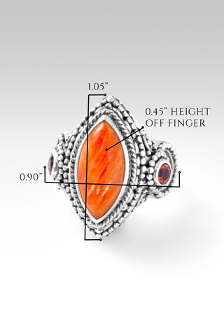 Amazing Creation Ring™ in Orange Spiny Oyster - Dinner - only found at SARDA™