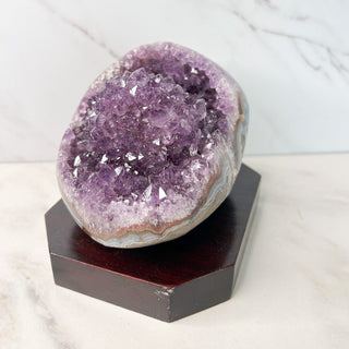 Amethyst Clusters on Wood Base - Specimen - only found at SARDA™