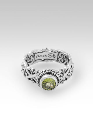 Among the Wildflowers Ring II™ in Peridot - Dinner - only found at SARDA™