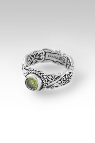 Among the Wildflowers Ring II™ in Peridot - Dinner - only found at SARDA™