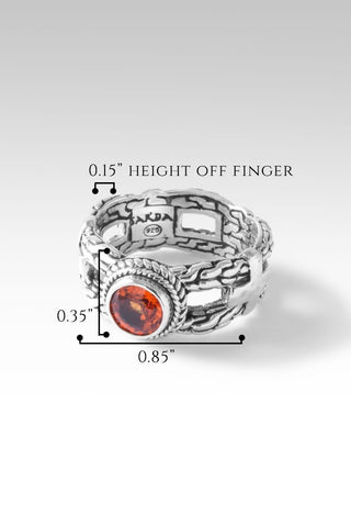 Armor Ring II™ in Madagascar Orange Sapphire - Presale - only found at SARDA™