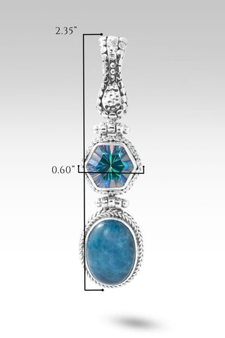 Be at Peace Bracelet™ in Blue Apatite - Magnetic Enhancer Bail - only found at SARDA™