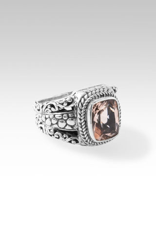 Be at Peace Ring™ in Cor De Rosa Morganite - Dinner - only found at SARDA™