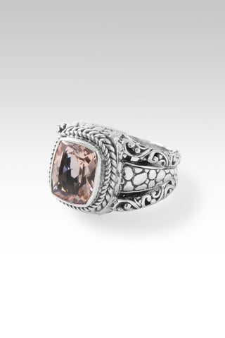 Be at Peace Ring™ in Cor De Rosa Morganite - Dinner - only found at SARDA™