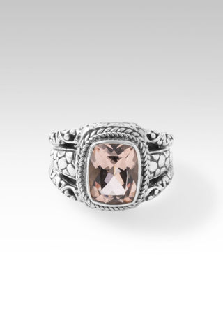 Be at Peace Ring™ in Cor De Rosa Morganite - Dinner - only found at SARDA™