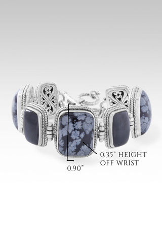 Be Content Bracelet™ in Snowflake Obsidian - only found at SARDA™