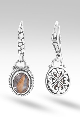 Be Humble Earrings™ in Copper Rutilated Quartz - Bali Wire - only found at SARDA™